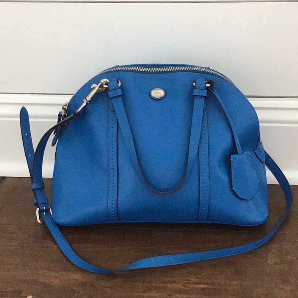 Leather Coach hand/crossbody bag never been used.